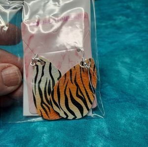 Handmade Faux leather Earrings